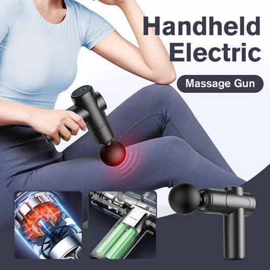 Pistolet de massage électrique à main avec 4 têtes