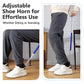 Chausse-pied long réglable avec tire-chaussures pour seniors