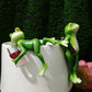 Figurines de grenouilles miniatures Décorations végétales
