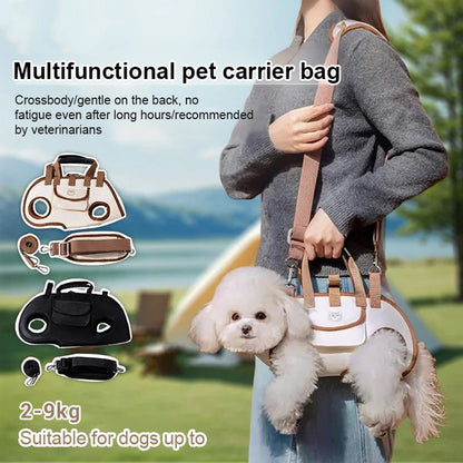 Sac de transport en bandoulière pour petits animaux – Respirant et réglable