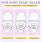 Housse de siège de toilette adhésive toutes saisons