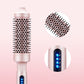 Brosse à Coiffer 2 en 1 pour Volume - Température Réglable, Céramique Tourmaline - Noir/Rose