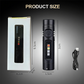Mini lampe torche multifonctionnelle en alliage d'aluminium