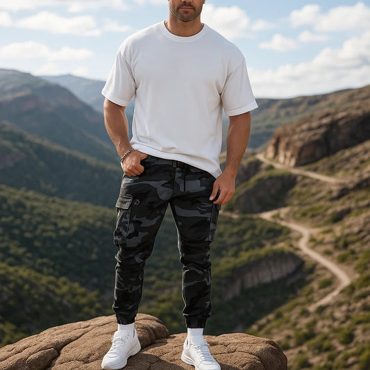 👖 Pantalon de travail tactique robuste – 💪 Nylon-coton durable | 🔧 Multi-poches | 🌲 Prêt pour l'extérieur et le travail