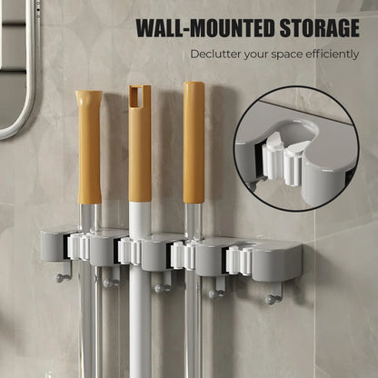 Support mural pour vadrouille et balai