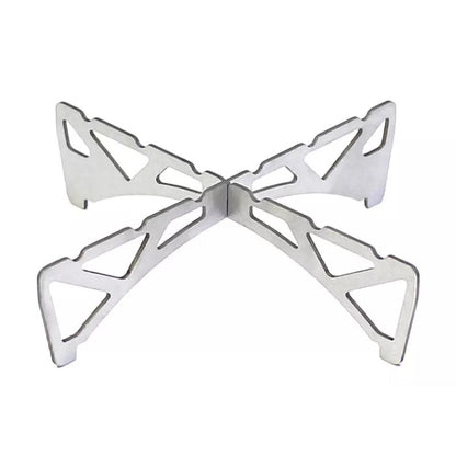 Support pliable et portable pour réchaud de camping
