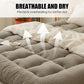 📢📢 50% de réduction ! ⏰ Surmatelas Épais et Chaud – Confort Ergonomique, Housse Respirante & Sangles Anti-Glisse ❄️🛏️
