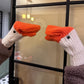 Moufles épaisses et douillettes en duvet d'oie tricotés