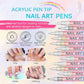 🎄 Promotion Exceptionnelle de Noël🎁Kit de 12 Stylos Professionnels pour Nail Art