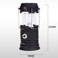 🔆 Lampe de camping rétractable 3-en-1 – Solaire + USB, 12 h d'autonomie, 261 g, résistante à l'eau IP65