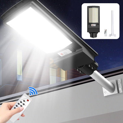 Lampe solaire de rue avec détecteur de mouvement et télécommande