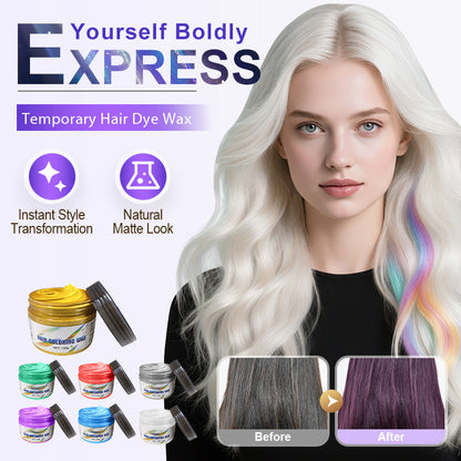 Cire colorante temporaire pour cheveux