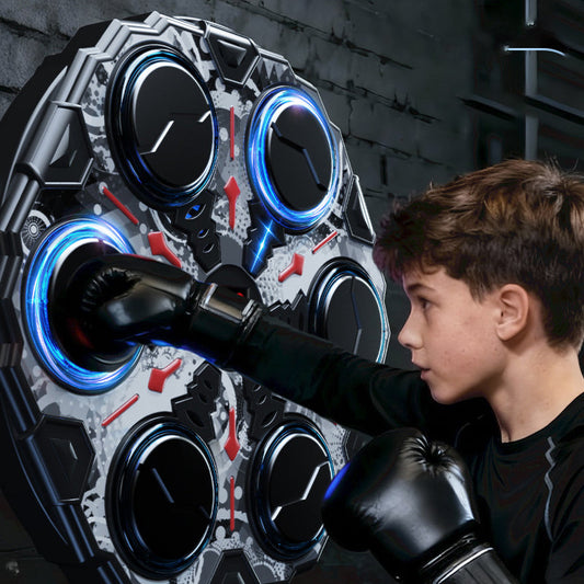 🥊 Machine de Boxe Interactive Musicale pour Enfants – Jeu de Réflexes avec Lumières et Bluetooth