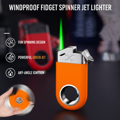 Briquet Fidget Spinner Jet résistant au vent