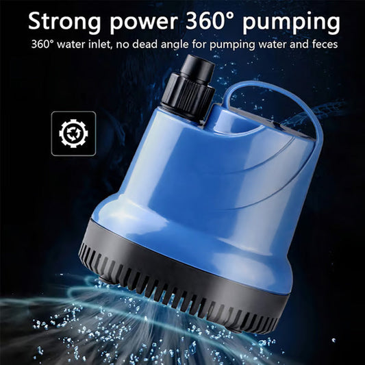 Pompe de filtration d'eau pour aquarium à aspiration par le bas