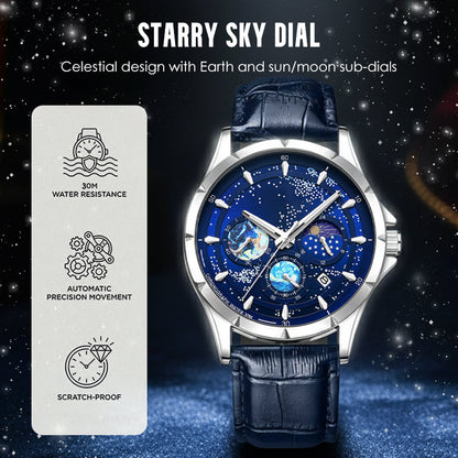 Montre lumineuse « Ciel étoilé » pour homme
