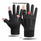Gants de cyclisme thermiques tactiles d'hiver pour hommes