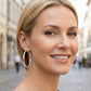 Diamond-Cut Hoop Earrings for Women