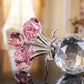 🌷 Offre spéciale Fête des Mères – 50 % de réduction !💎 Figurine Éternelle en Cristal – Rose dans un Vase, Symbole d’Amour Inaltérable & Décoration de Luxe 🌹✨