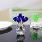 🌷 Offre spéciale Fête des Mères – 50 % de réduction !💎 Figurine Éternelle en Cristal – Rose dans un Vase, Symbole d’Amour Inaltérable & Décoration de Luxe 🌹✨