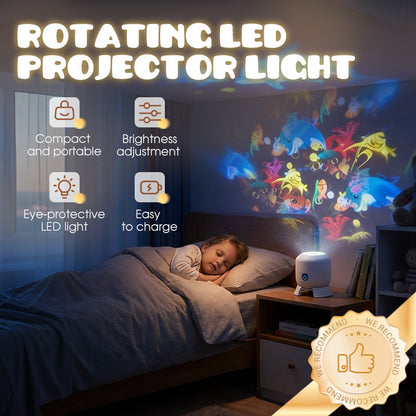 📢🌊✨ PROMO -50% ! Projecteur LED Rotatif Dynamique – Effet Océan, Luminosité Réglable & Rotation 360° (Rechargeable USB)