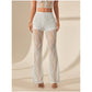 🔈🔈60% DE RÉDUCTION !👖Pantalon élégant en dentelle évasée à taille haute – Short intégré et style bohème chic pour l’été et les festivals 🌸