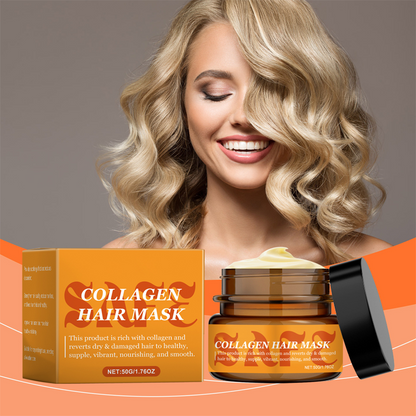🎁🚀Achetez 3 obtenez 2 gratuit 🌸 Masque de collagène pour cheveux secs et endommagés