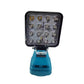 🔦 50 % DE RÉDUCTION ! ⚡ Lampe de travail compatible Makita 18 V – Projecteur LED 2 modes, double port USB, idéale pour les chantiers, les ateliers et les situations d'urgence 🛠️