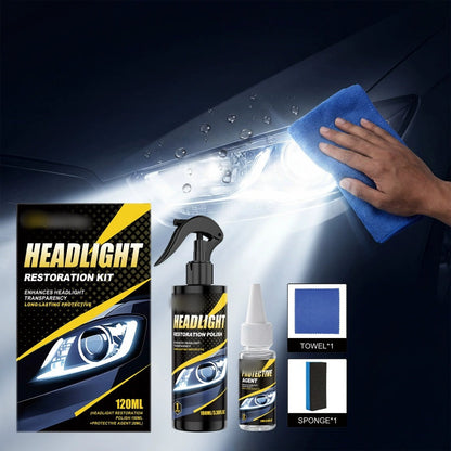 Kit professionnel de polissage et de protection pour phares