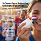 Bâton de maquillage pour visage 3 couleurs drapeau – Coupe du Monde