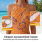 Maillot de bain une pièce à dos nu pour femme, imprimé cachemire
