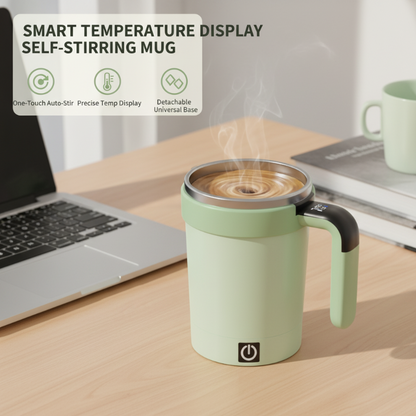 Mug auto-mélangeur avec affichage intelligent de la température