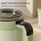 Mug électrique auto-mélangeant avec affichage de température - Pour café, thé et boissons instantanées