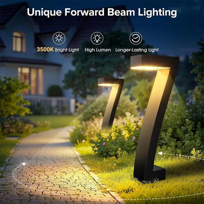 ✨ PROMO LIMITÉE 50% DE RÉDUCTION ! 🏡 Lot de 4 Lampes Solaires de Jardin en Forme de 7 – 12h d'Éclairage, IP65 💡