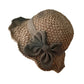 👒✨50 % de réduction🔥Chapeau de soleil élégant en paille tressée avec un nœud