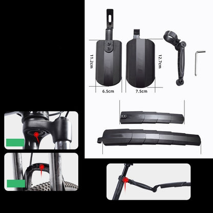 ✨54 % de réduction🔥Ensemble de garde-boue rétractables et réglables pour vélo