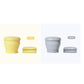 Gobelet de voyage pliable en silicone avec couvercle