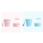 Gobelet de voyage pliable en silicone avec couvercle