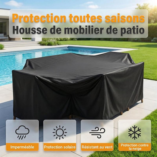 Housse de protection pour mobilier de jardin - Imperméable et résistante aux UV