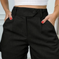 Short plissé taille haute pour femme