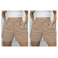Short plissé taille haute pour femme
