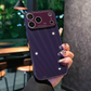 Coque de protection de luxe plaquée avec protection d'objectif intégrée