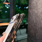 Coque de protection de luxe plaquée avec protection d'objectif intégrée