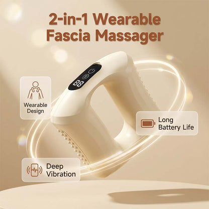 Appareil de massage portable 2-en-1 à anneau pour le visag