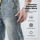 Jean à cordon de serrage à jambes larges pour homme, toutes saisons