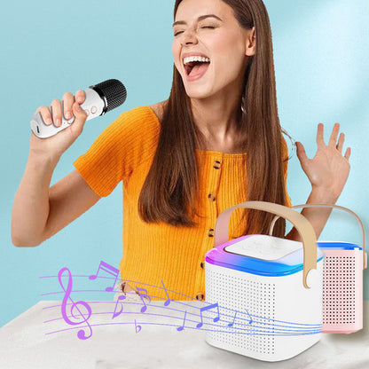 Système de microphone karaoké sans fil avec haut-parleur pour usage domestique