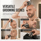 Tondeuse 2-en-1 pour homme - Rasage du crâne et entretien de la barbe avec tête flottante 360°