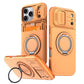 Coque antichoc pour iPhone avec porte-cartes, cache caméra coulissant et béquille