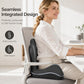 🪑✨ Coussin ergonomique 2-en-1 avec soutien lombaire intégré | Mousse à mémoire de forme – Bureau & voiture 🚗