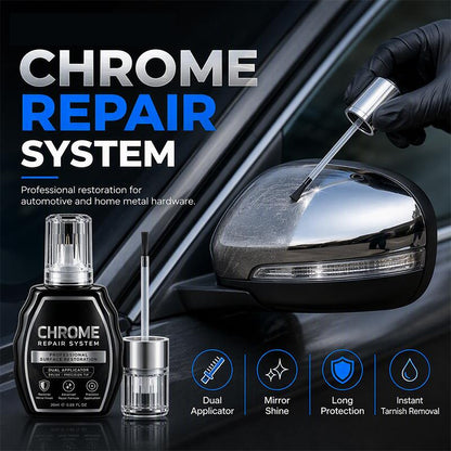 ✨ Rénovateur pour surfaces chromées 20 ml avec double applicateur